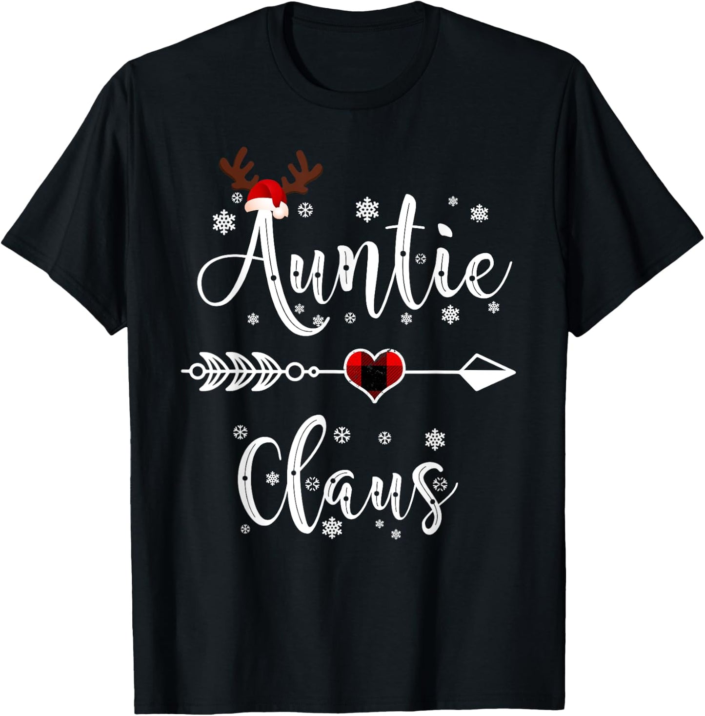 Christmas Auntie Claus T-Shirt - T-Shirt | Black
