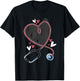 Heart Stethoscope Medical School Nursing Study Lover Nurse T-Shirt - T-Shirt | Black