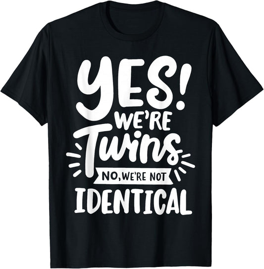Twins Twin Brother Sister T-Shirt - T-Shirt | Black