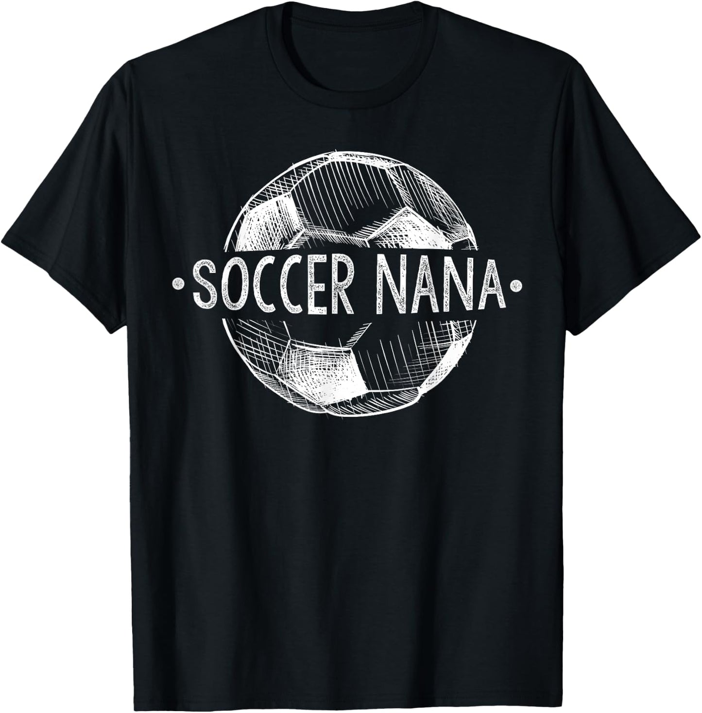 Soccer Nana Family Matching Team Player Gift Sport Lover T-Shirt - T-Shirt | Black