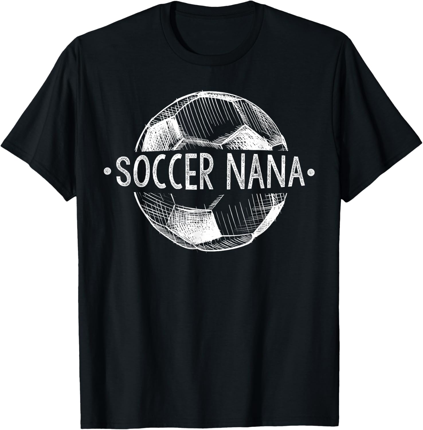 Soccer Nana Family Matching Team Player Gift Sport Lover T-Shirt - T-Shirt | Black