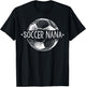 Soccer Nana Family Matching Team Player Gift Sport Lover T-Shirt - T-Shirt | Black
