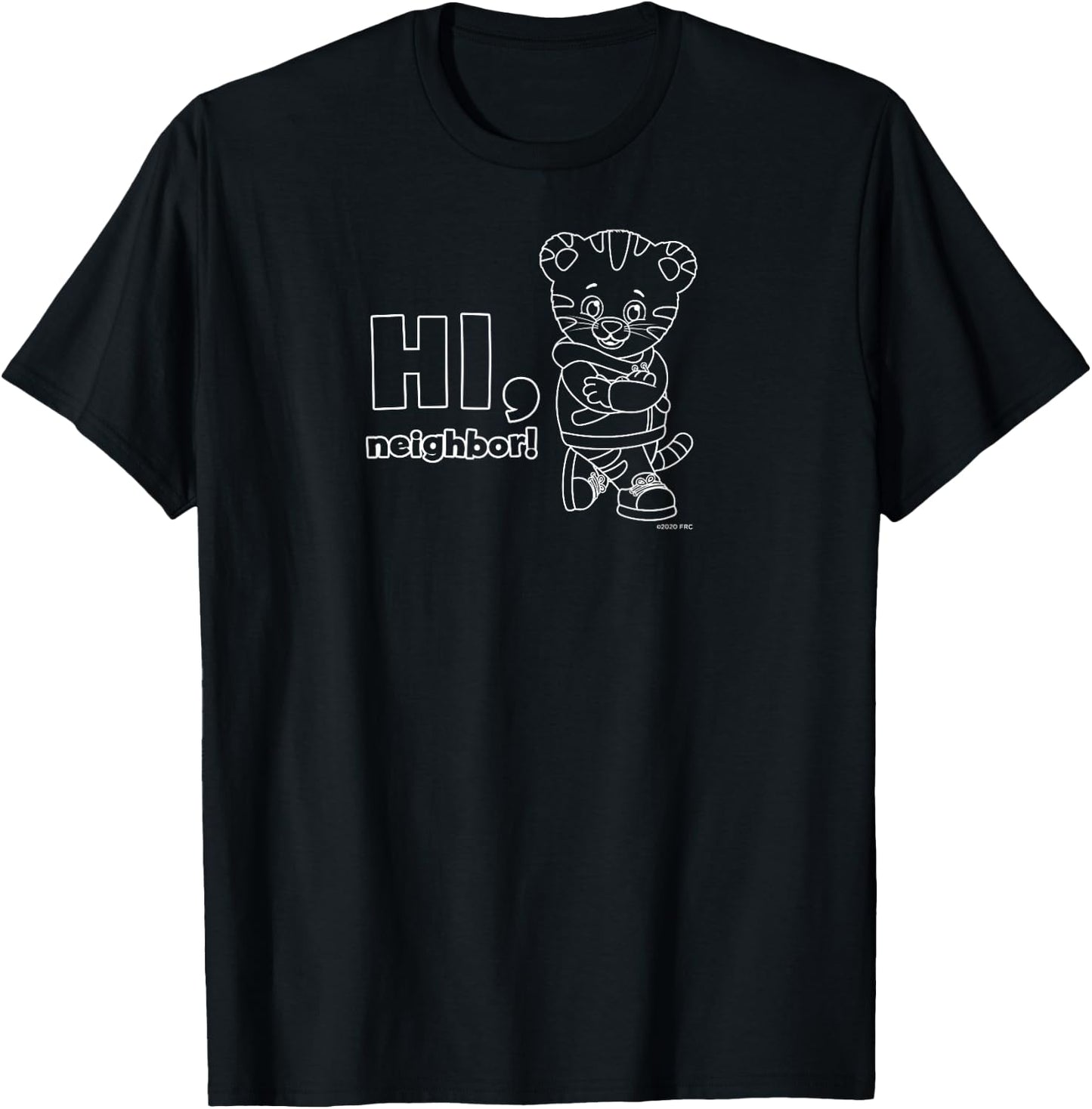 Daniel Tiger's Neighborhood: Hi, Neighbor (Dark Shirt) T-Shirt - T-Shirt | Black