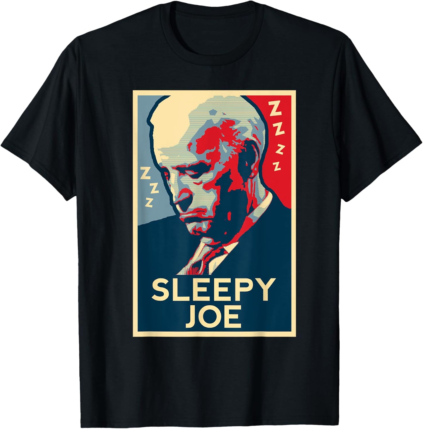 Sleepy Joe Biden: Fun Political Speeches, Protests, Campaign T-Shirt - T-Shirt | Black