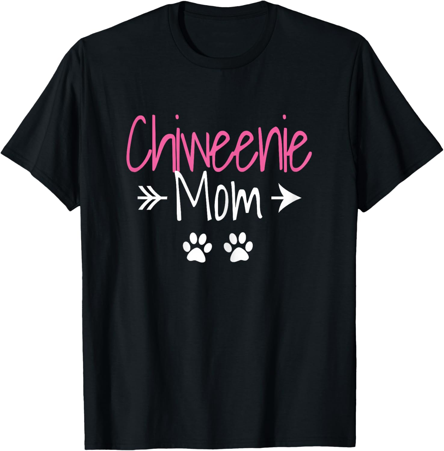 Chiweenie Mom Funny Dachshund Chihuahua Dog Mom Dad Lover T-Shirt - T-Shirt | Black
