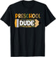 Preschool Dude Boys Camouflage Camo Pencil 1st Day of School T-Shirt - T-Shirt | Black