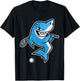 Shark Golf Player Golfer Golfing Funny Kids Boys T-Shirt - T-Shirt | Black
