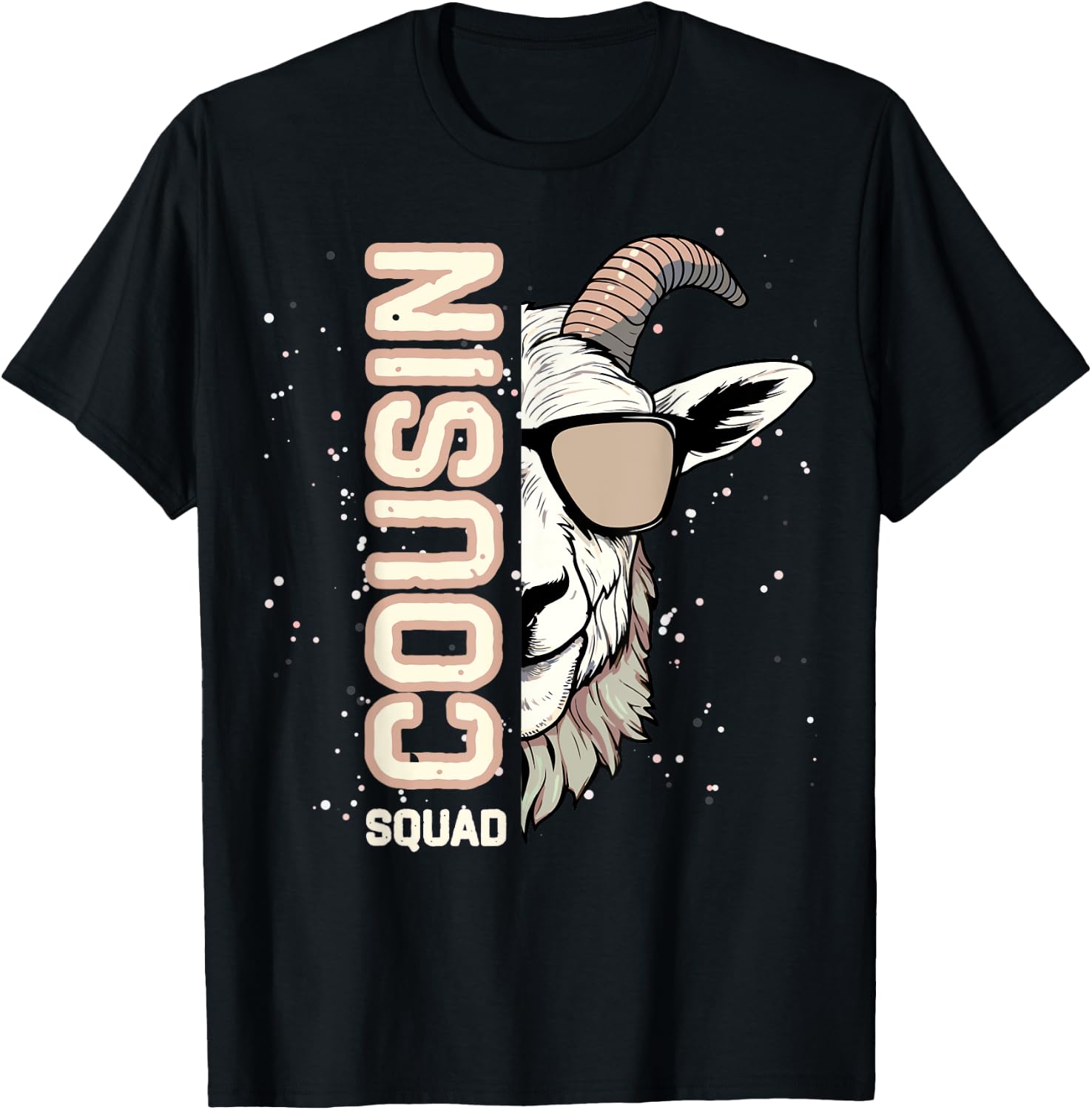 Goat Squad Cousin Crew for kids Boys Girls Chinese Zodiac T-Shirt - T-Shirt | Black
