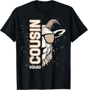 Goat Squad Cousin Crew for kids Boys Girls Chinese Zodiac T-Shirt - T-Shirt | Black