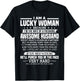 A Lucky Woman I'm the Wife of a Freaking Awesome Husband T-Shirt - T-Shirt | Black