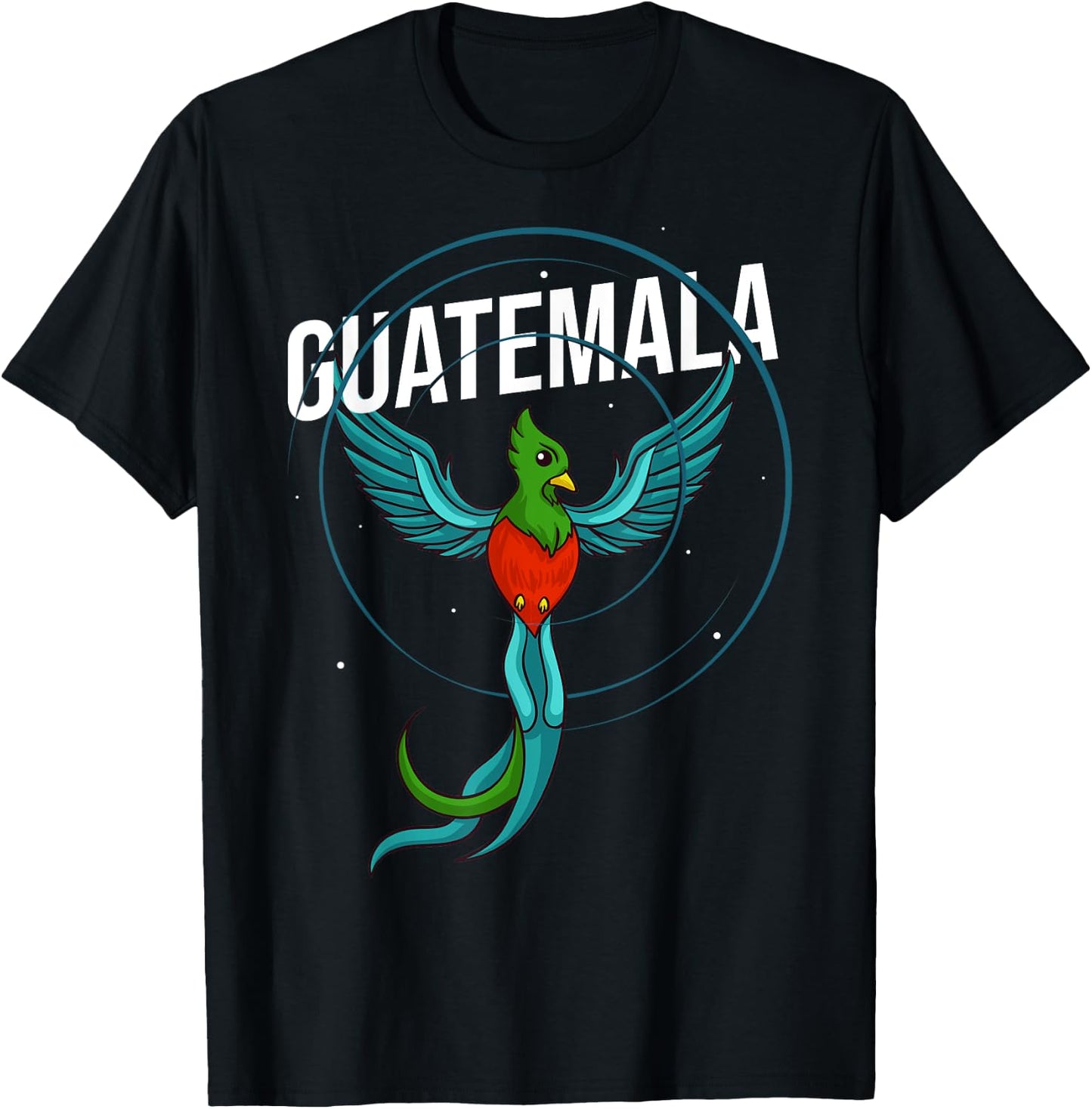 Quetzal Bird Guatemala Feathers Animal T-Shirt - T-Shirt | Black
