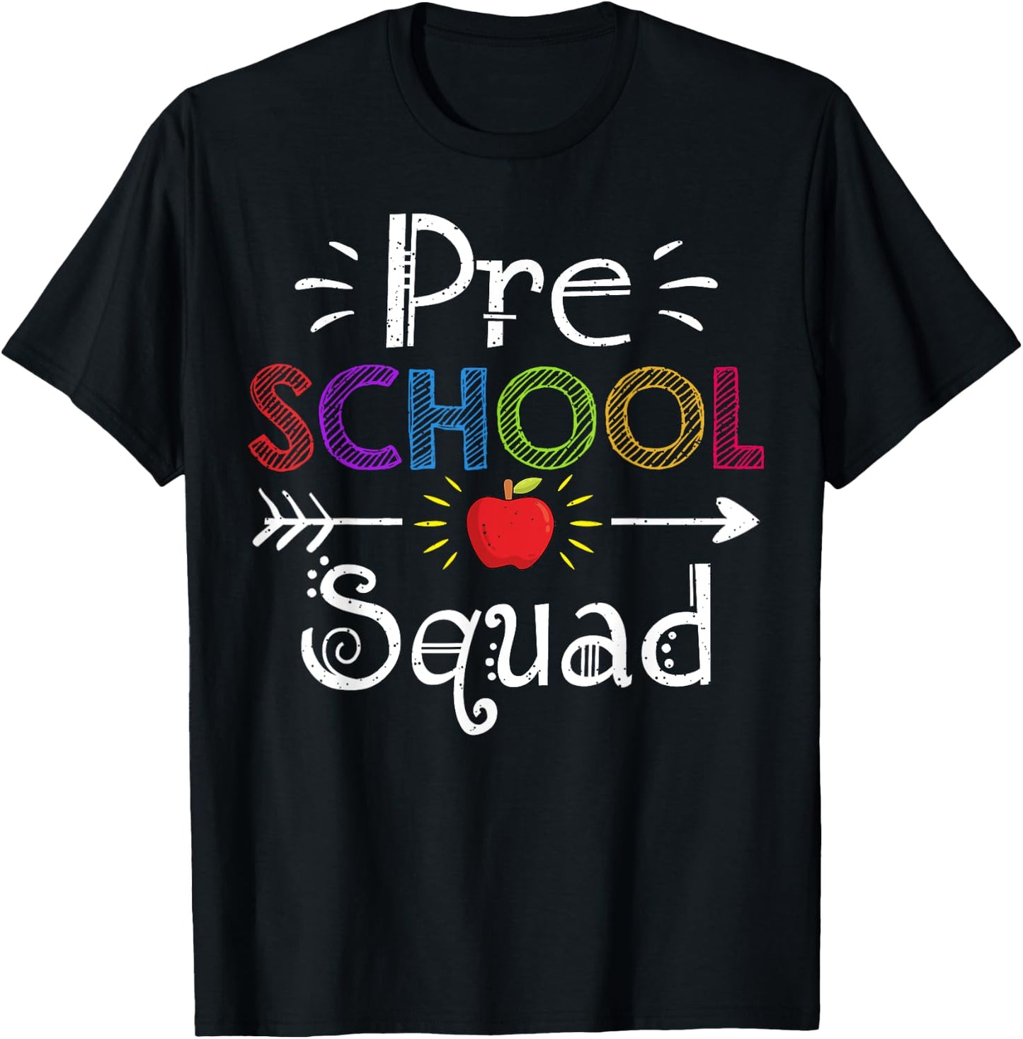 Preschool Squad Gift Preschool Teacher Student Men Women Girls Kids T-Shirt - T-Shirt | Black