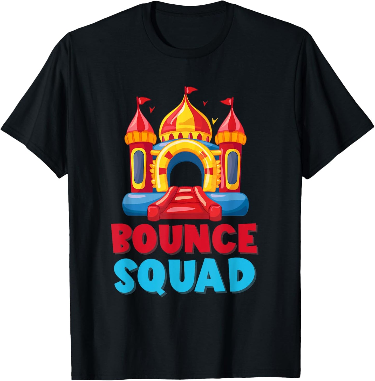 Bounce House Birthday Party Funny Bouncing Castle T-Shirt - T-Shirt | Black