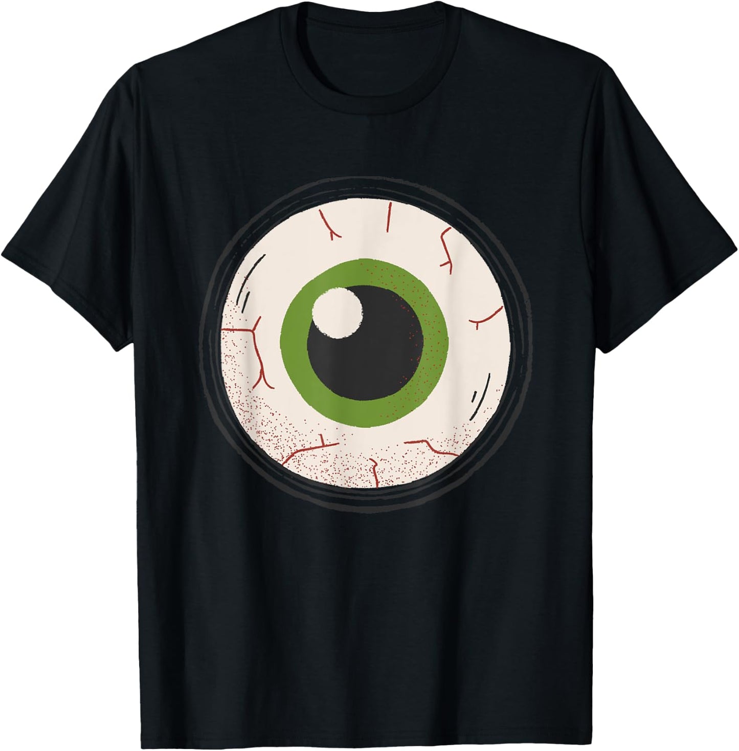 Monster Eyeball Funny Halloween T-Shirt - T-Shirt | Black