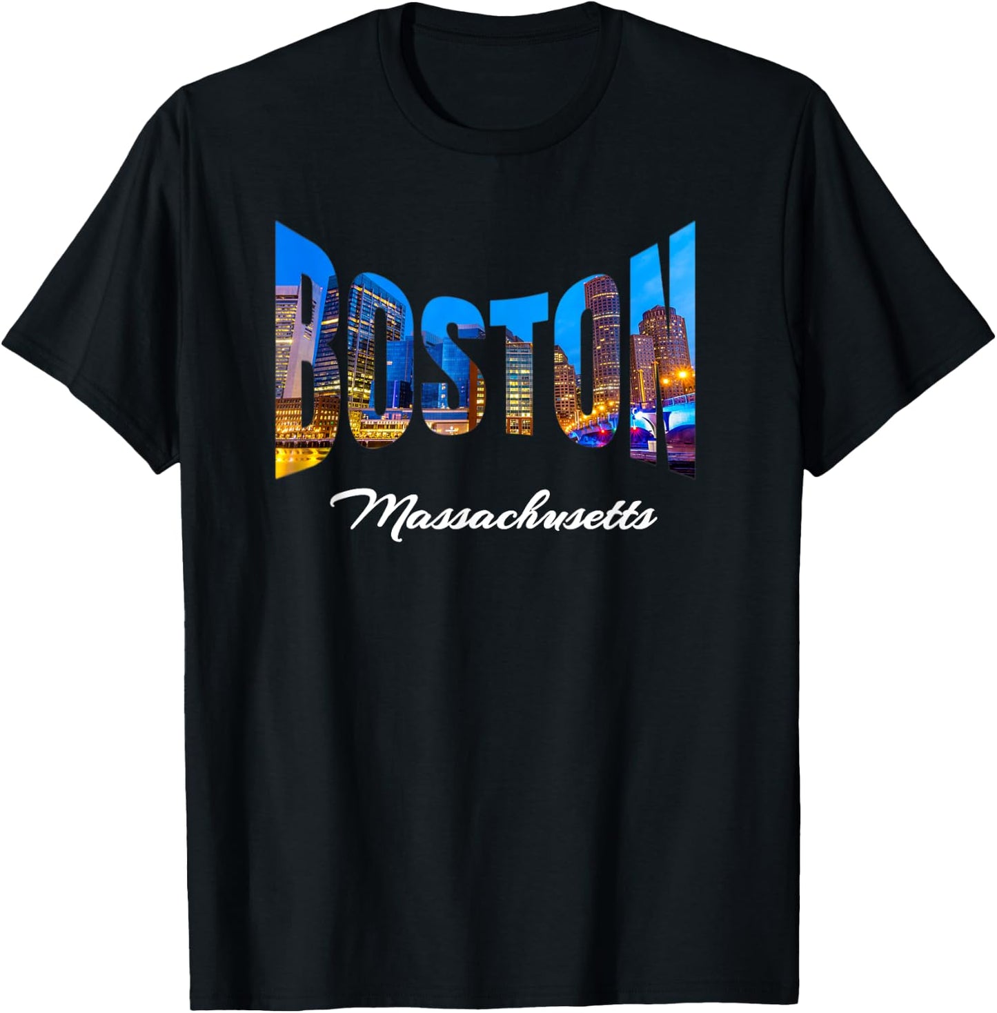 Boston Massachusetts Souvenirs T-Shirt - T-Shirt | Black