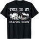 Campfire Doberman Pinscher Dog This Is My Camping T-Shirt - T-Shirt | Black