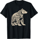 Bear Native Formline Art Salish Haida Tlingit Pacific Animal T-Shirt - T-Shirt | Black