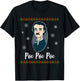 Poe Poe Poe Merry Christmas Edgar Allen Xmas Writer T-Shirt - T-Shirt | Black