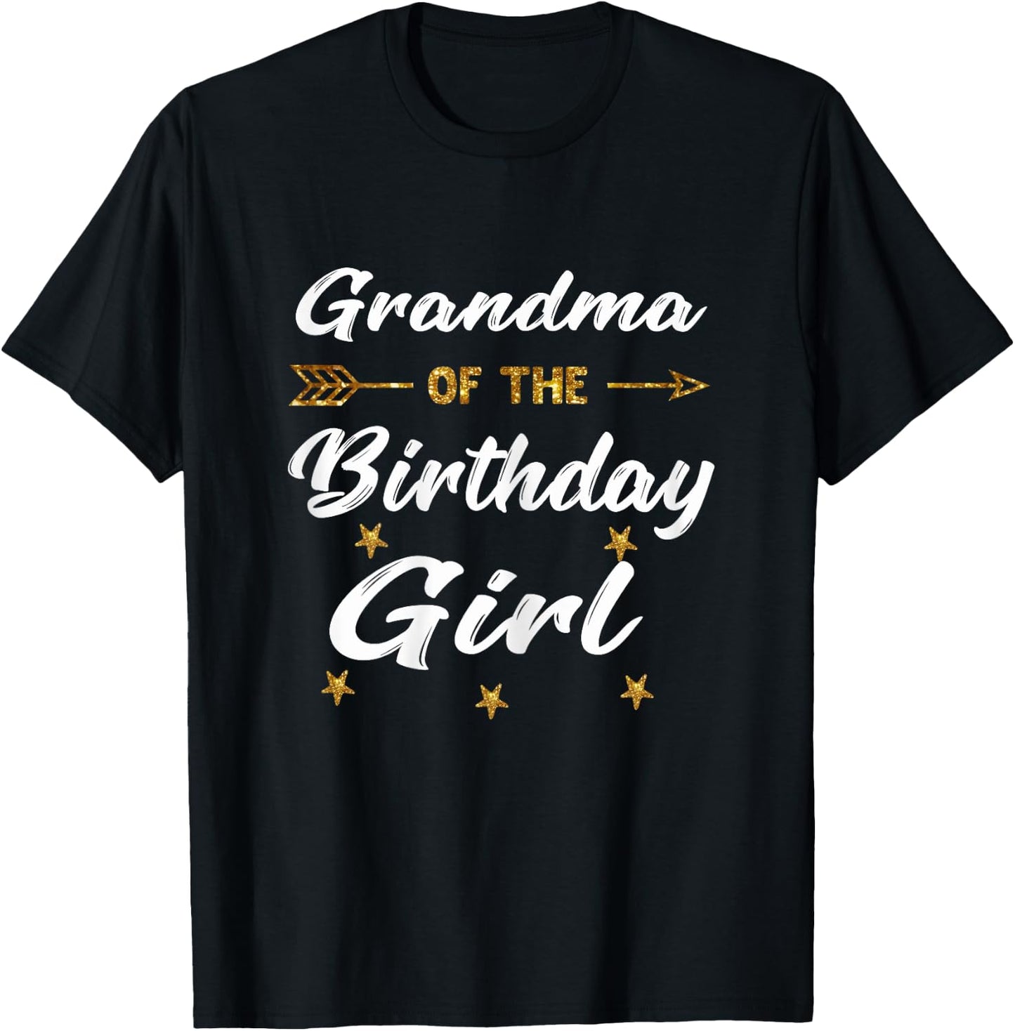 Grandma Of The Birthday Girl Princess Gift Matching Birthday T-Shirt - T-Shirt | Black