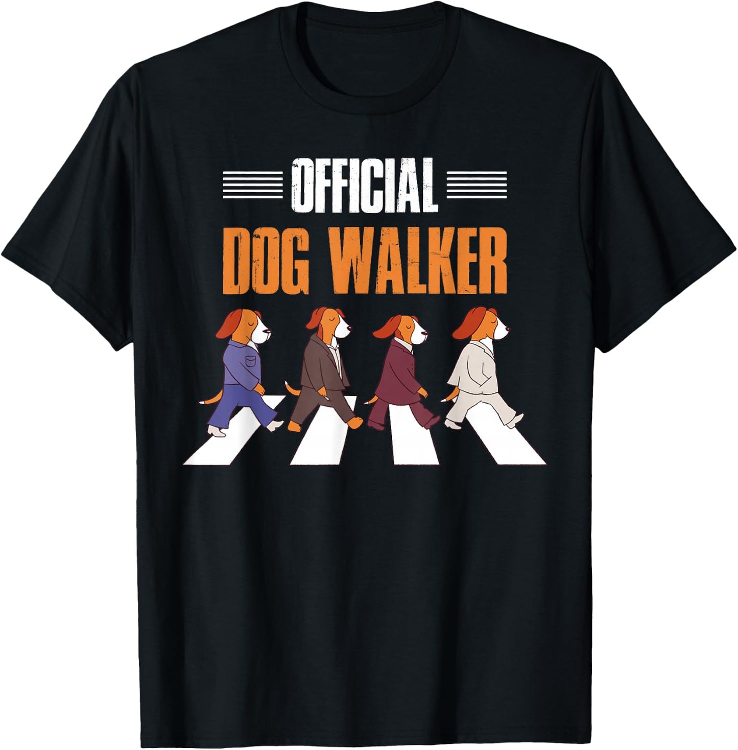 Official Dog Walker T-Shirt - T-Shirt | Black