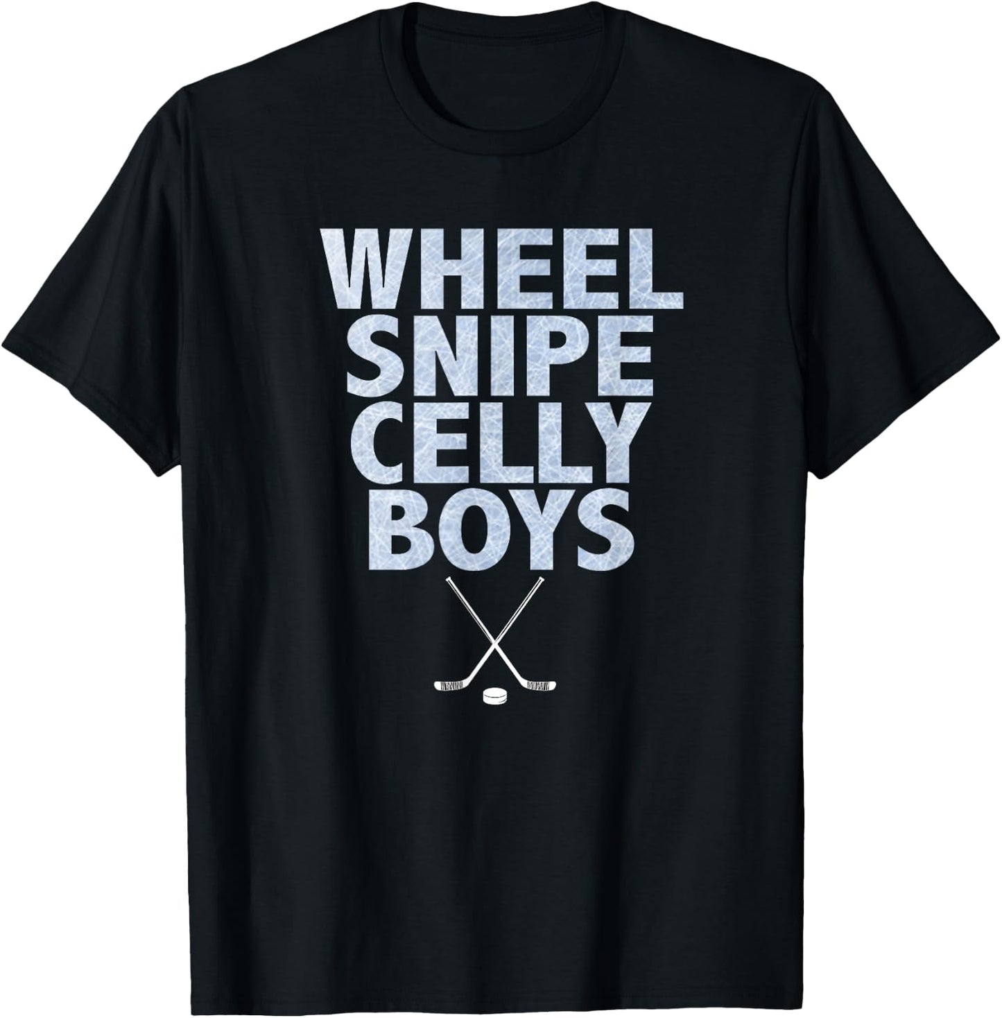 Wheel Snipe Celly Boys Hockey T-Shirt - T-Shirt | Black