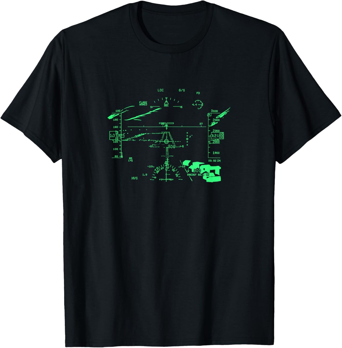 Aviation Hud Gift an Airplane Pilot T-Shirt - T-Shirt | Black