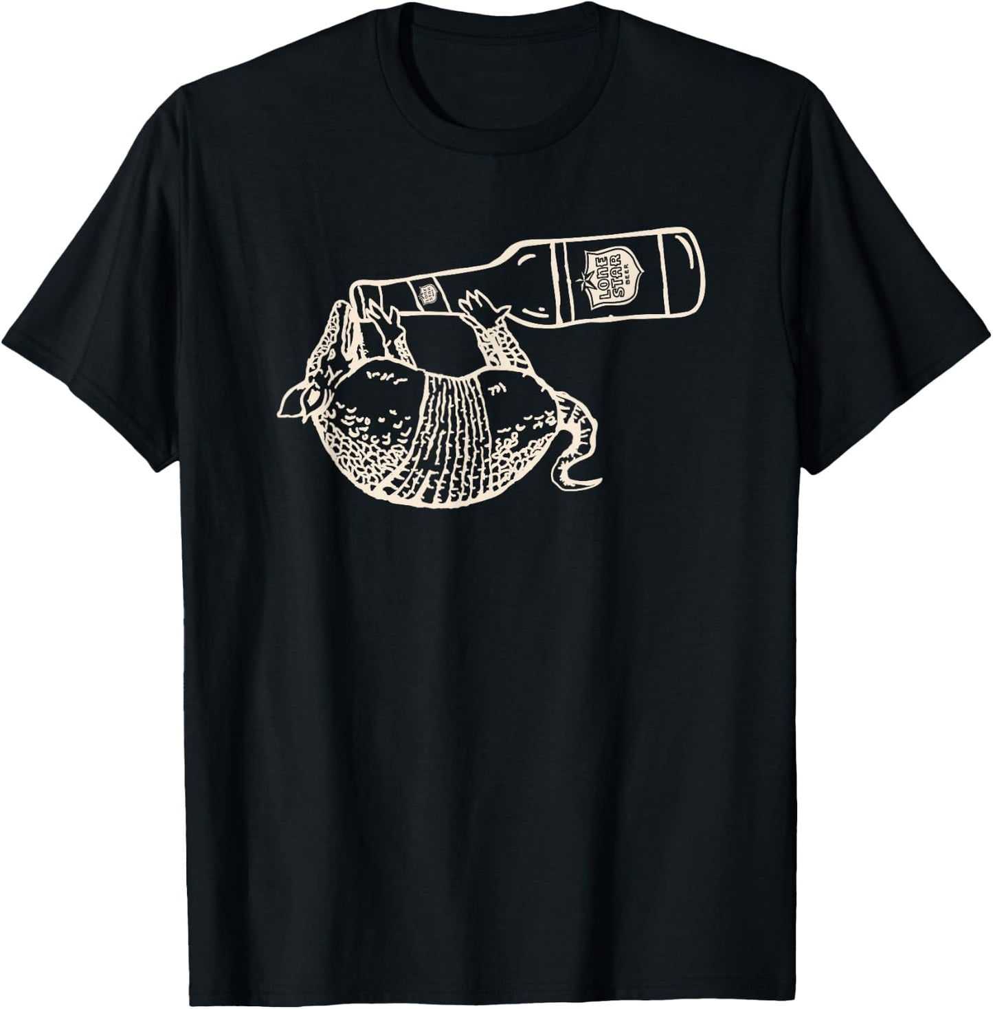 Lone Star Style - Pale Texas Armadillo T-Shirt - T-Shirt | Black