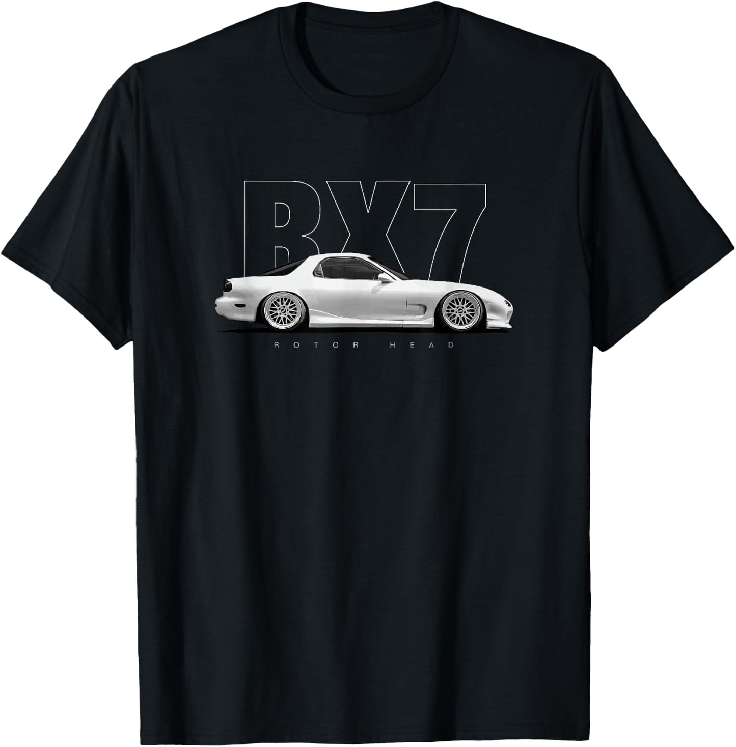 RX7 FD 13B Turbo Rotary Car T-Shirt - T-Shirt | Black