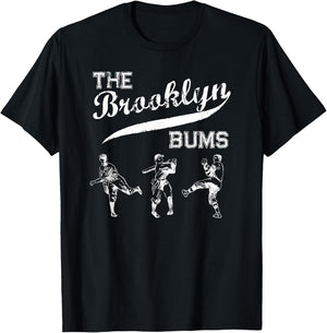 Classic Brooklyn Bums New York Baseball Fan Retro Vintage T-Shirt - T-Shirt | Black