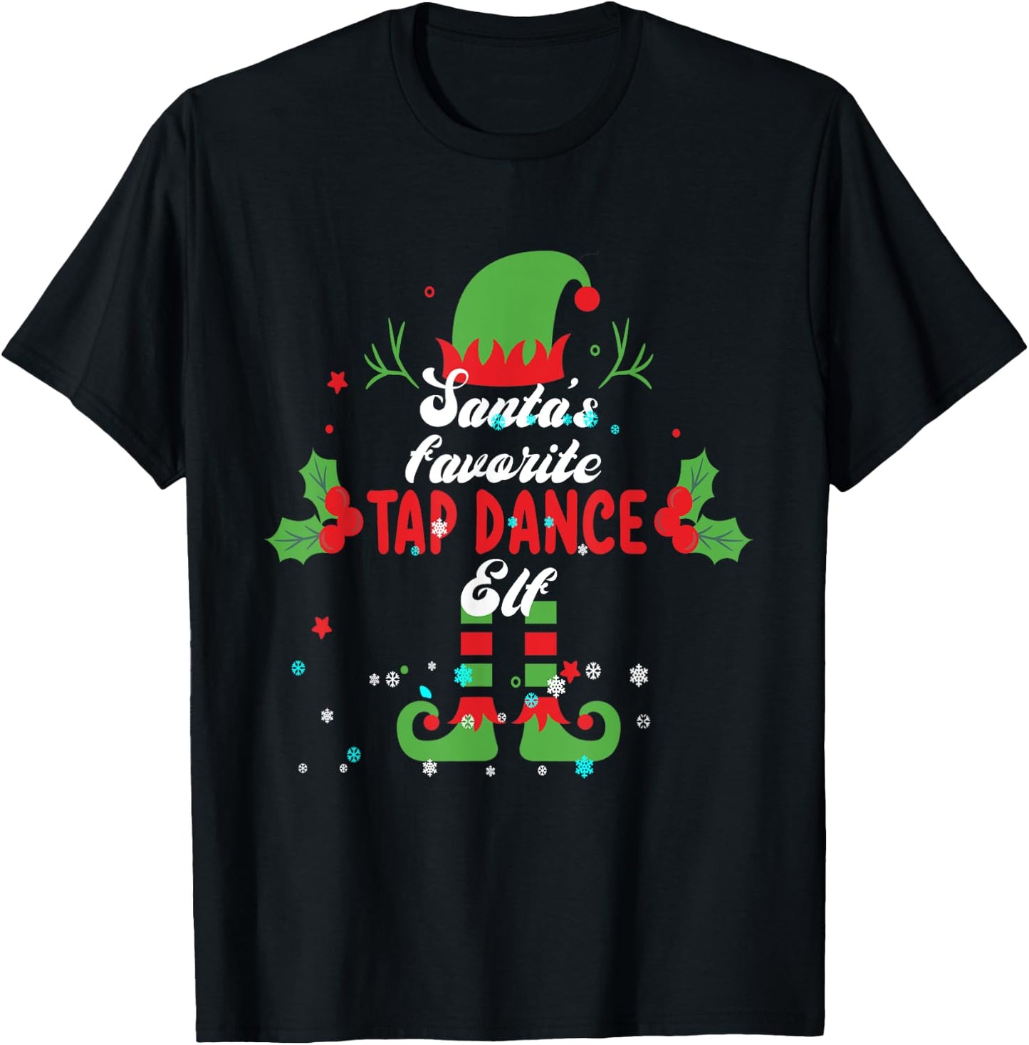 Tap Dance Christmas I Tap Dancing T-Shirt - T-Shirt | Black