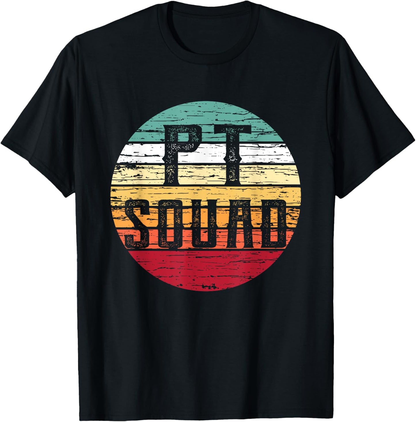 Retro Physical Therapy PT Squad Therapist Gift T-Shirt - T-Shirt | Black