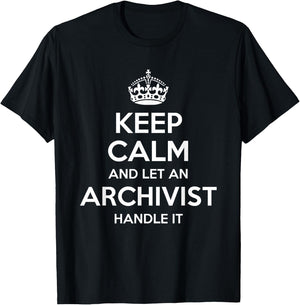 ARCHIVIST Gift Funny Job Title Profession Birthday Work Idea T-Shirt - T-Shirt | Black
