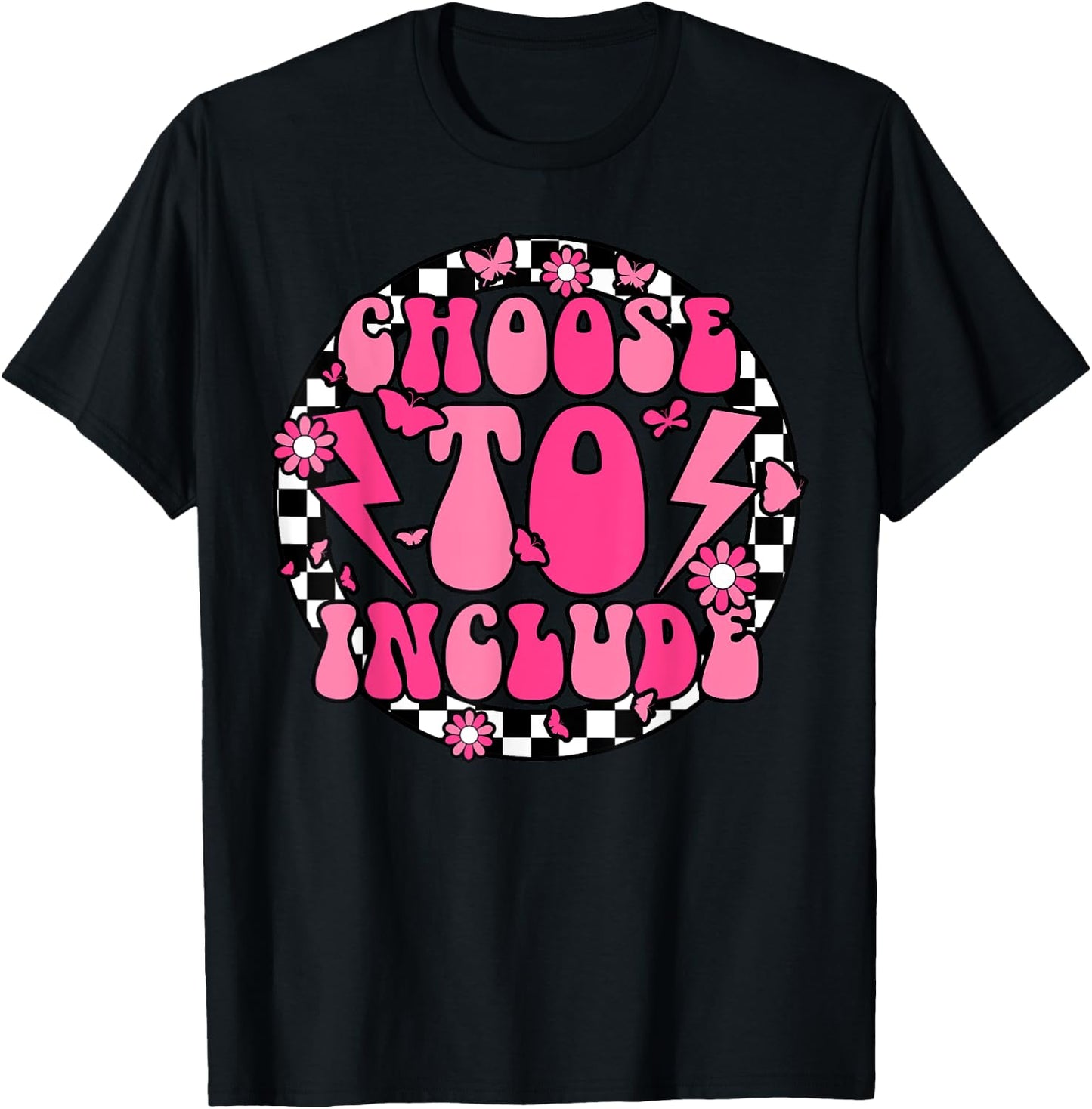 Choose To Include Special Education Teacher Autism Awareness T-Shirt - T-Shirt | Black
