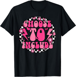 Choose To Include Special Education Teacher Autism Awareness T-Shirt - T-Shirt | Black