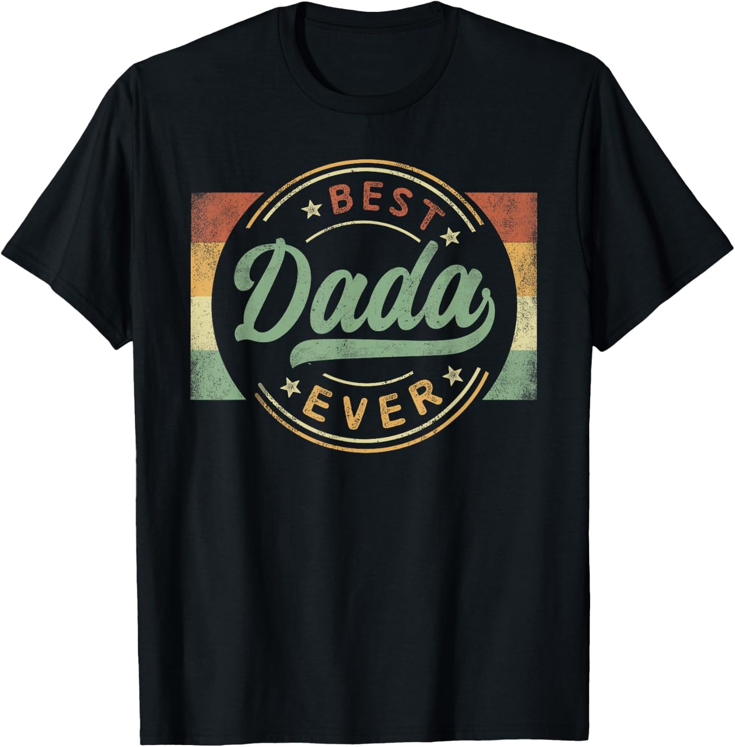 Best Dada Ever Emblem Father's Day Dada Gifts Dad T-Shirt - T-Shirt | Black