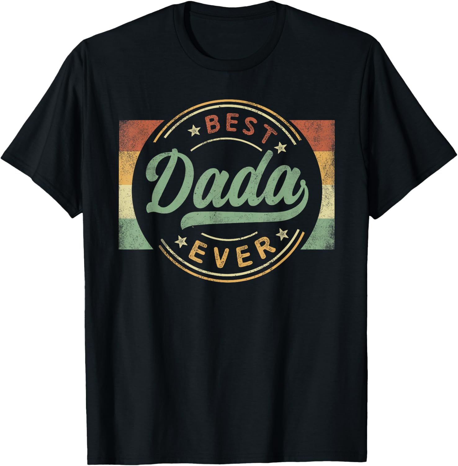Best Dada Ever Emblem Father's Day Dada Gifts Dad T-Shirt - T-Shirt | Black