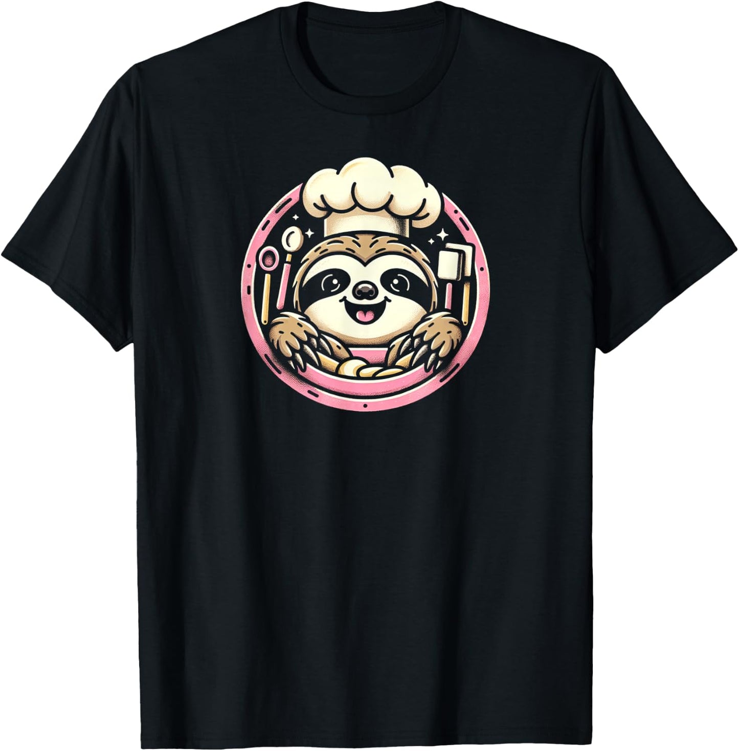 Baker Sloth T-Shirt - T-Shirt | Black