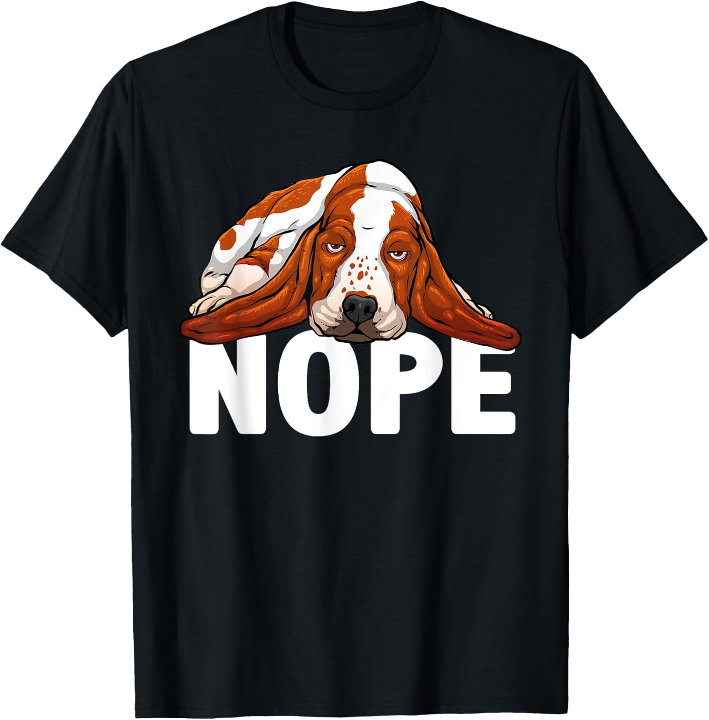 Funny Basset Hound Design Women Basset Hound Lover T-Shirt - T-Shirt | Black