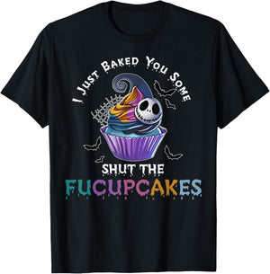 Vintage I Just Baked You Some Shut The Fucupcakes Cat Baking Women T-Shirt - T-Shirt | Black