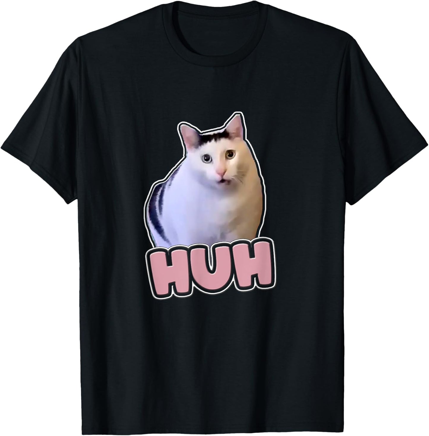 Huh Cat Shirt - Huh Cat Women T-Shirt - T-Shirt | Black
