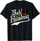 Bah Humbug! Funny Christmas Scrooge Graphic T-Shirt - T-Shirt | Black