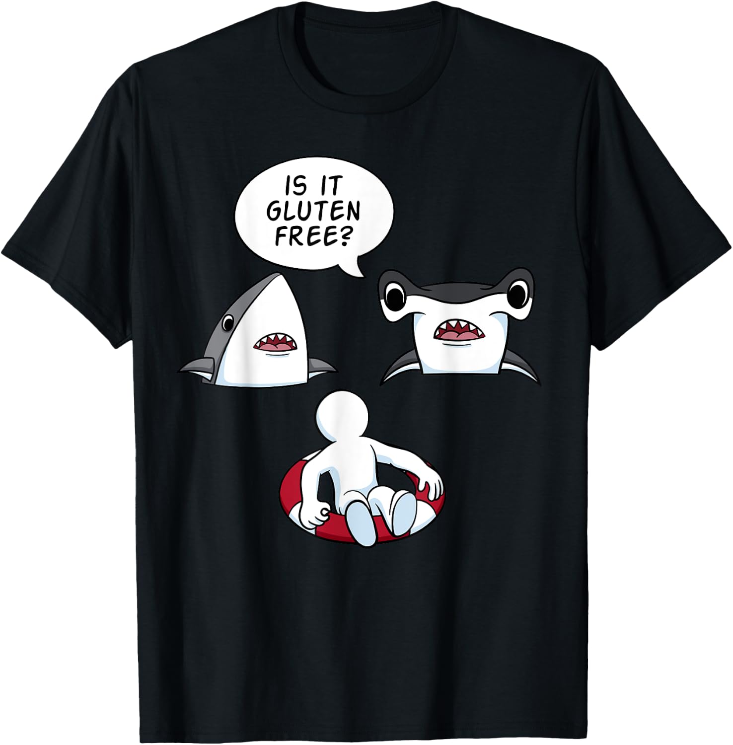 Is It Gluten Free? Celiac Disease Nutritional Plan Gift T-Shirt - T-Shirt | Black
