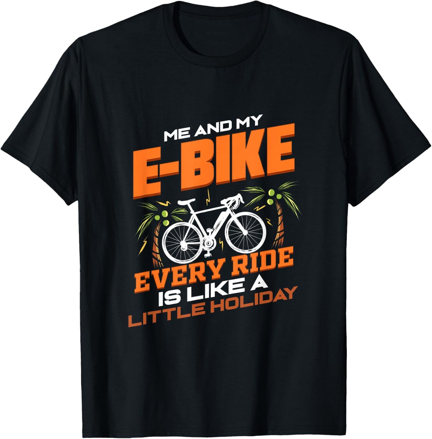 Bicycle E-Bike Funny Gift Electric Bicycle Pedelec T-Shirt - T-Shirt | Black
