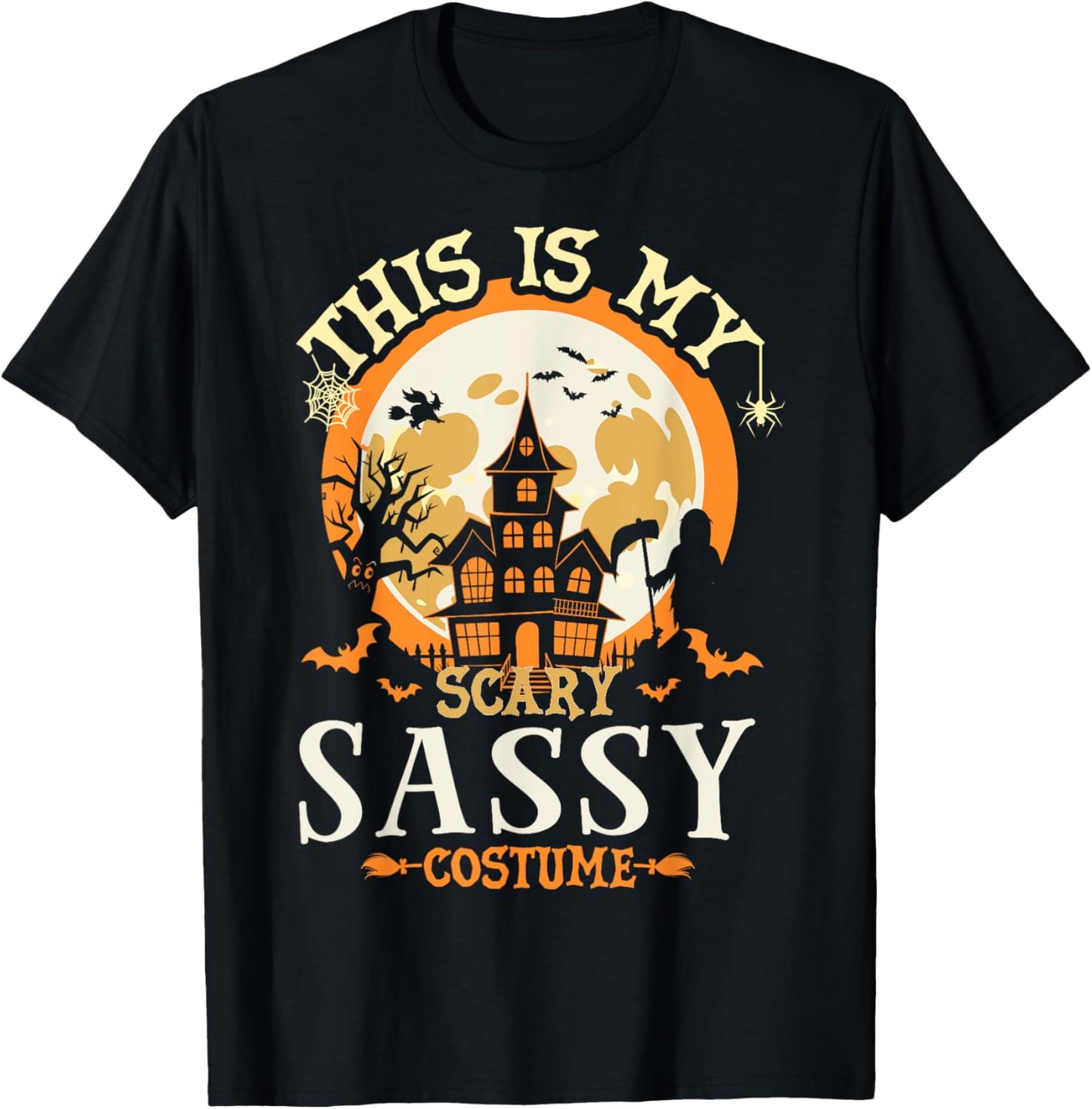 Matching My Scary Sassy Halloween Costume T-Shirt - T-Shirt | Black