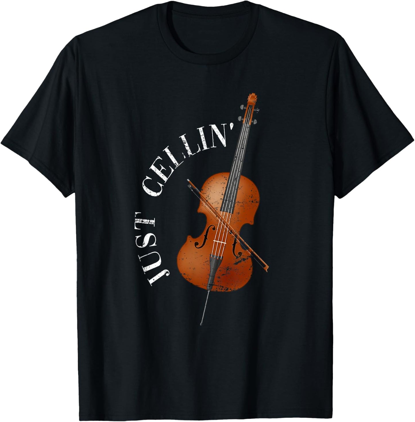 Musical Instrument Cellist Gift Cello T-Shirt - T-Shirt | Black