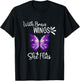Purple Butterfly ,With Brave Wings She Flies Women T-Shirt - T-Shirt | Black