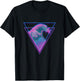 Kanagawa Great Wave Japan Aesthetic Vaporwave E-Girls Glitch T-Shirt - T-Shirt | Black