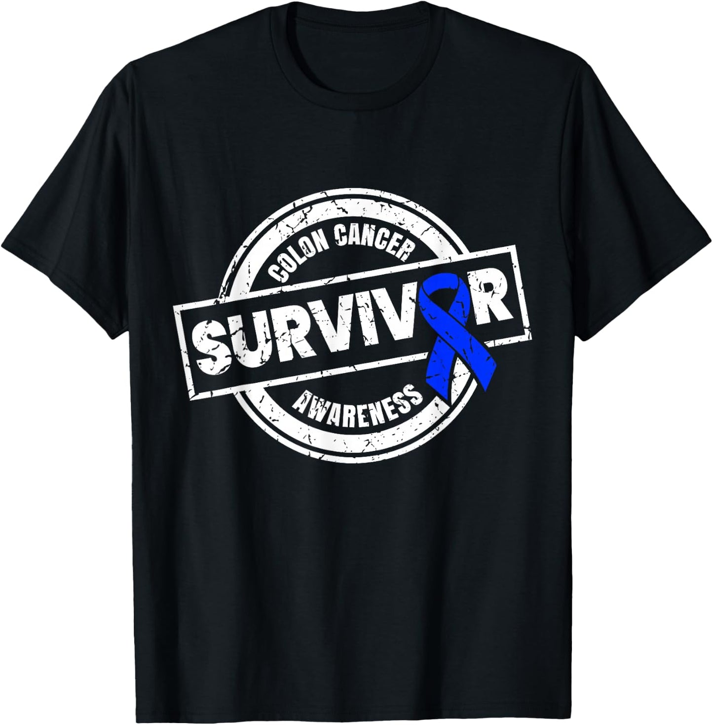 Colon Cancer Survivor Shirts Colon Cancer Awareness Month T-Shirt - T-Shirt | Black