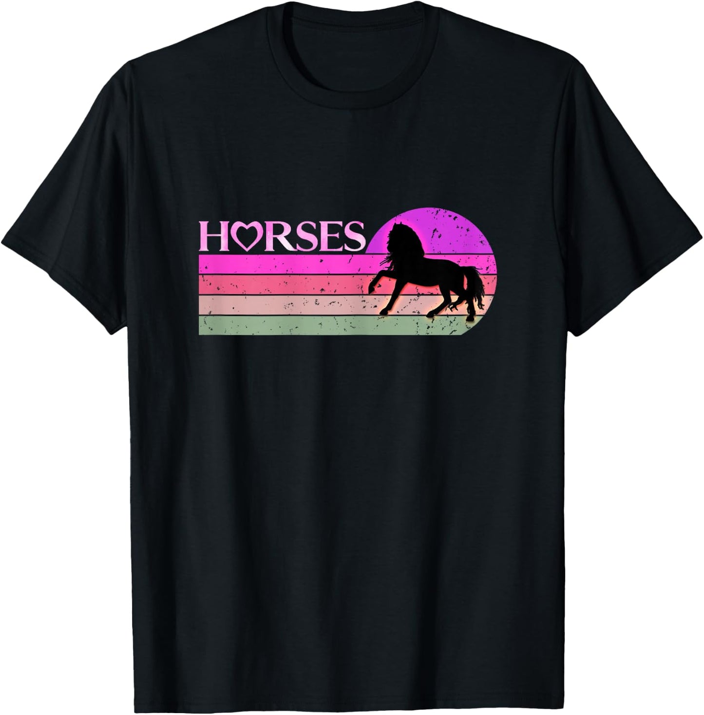 Horse lover Gifts For Girls & Women Who Love Horses T-Shirt - T-Shirt | Black