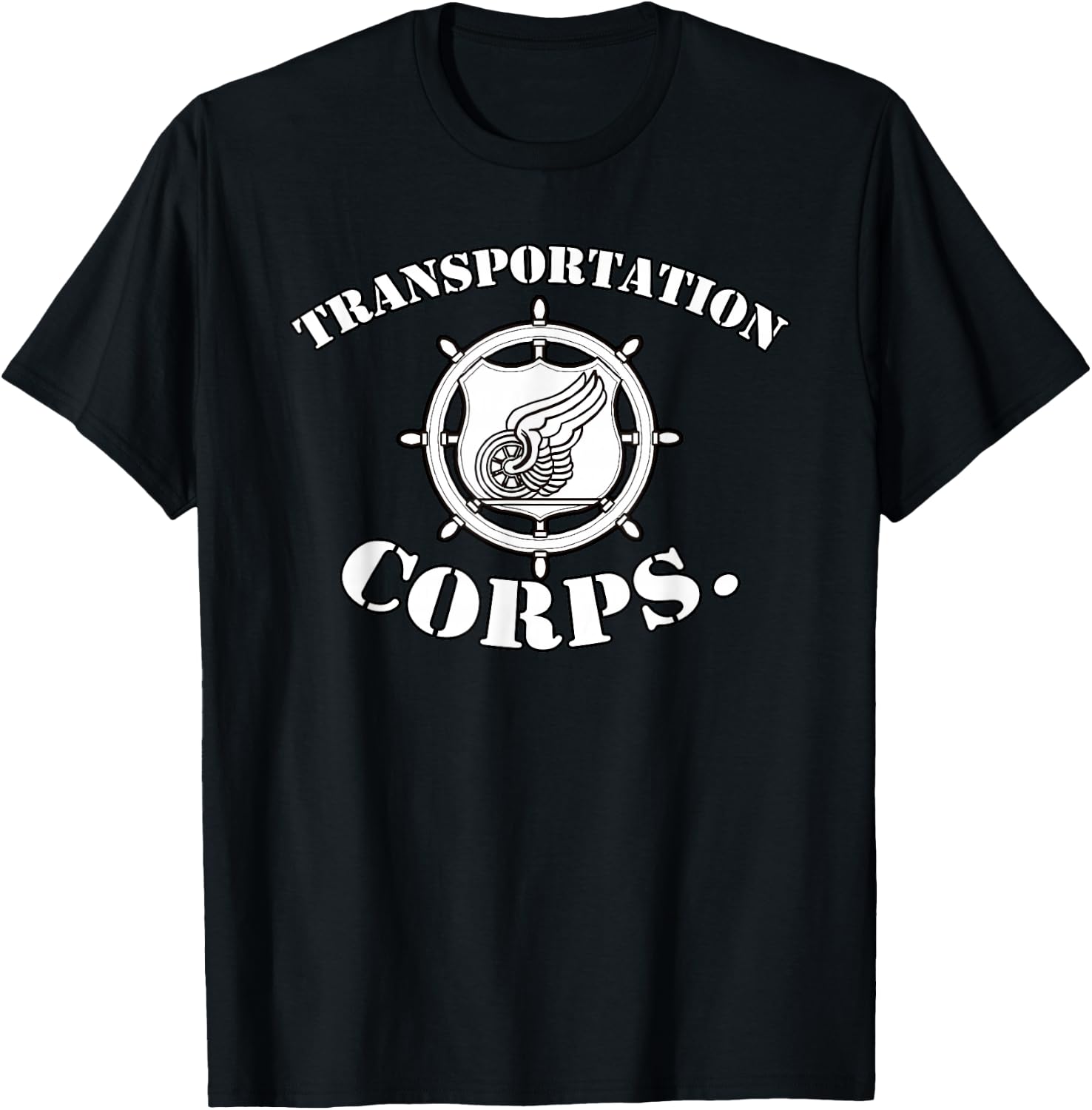 Army Transportation Corp Insignia Badge T-Shirt - T-Shirt | Black